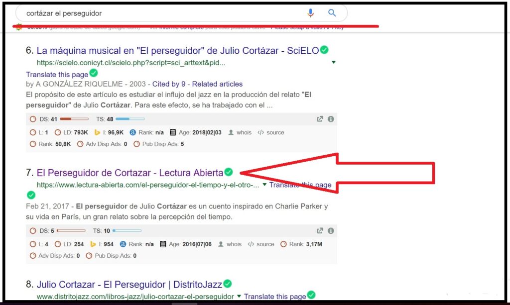 cambio de etiqueta título en snippet SEO