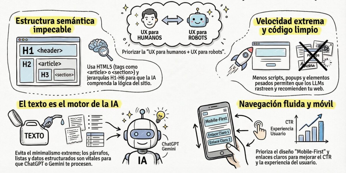 Puntos clave del Diseño web para SEO UX y IA